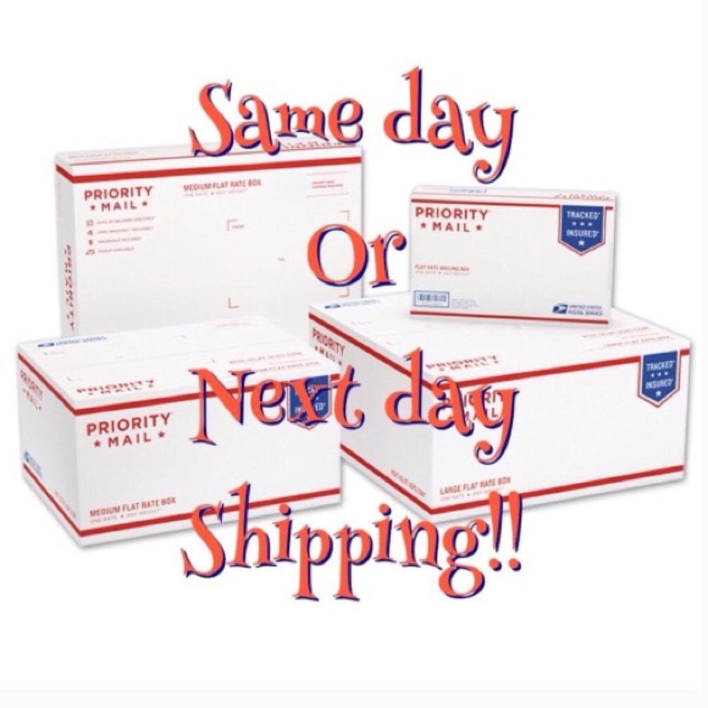 ALWAYS SAME DAY OR ONE DAY SHIPPING ON ALL ITEMS!